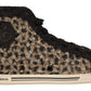 Beige High Top Cotton-Wool Sneakers