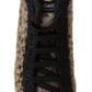 Beige High Top Cotton-Wool Sneakers