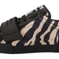Zebra-Inspired Casual Low Top Sneakers