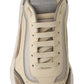 Daymaster Casual Beige Leather Sneakers
