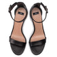 "Black Calfskin Women Sandal"