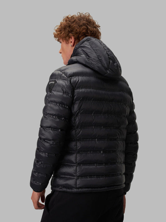 Black Nylon Men Jacket