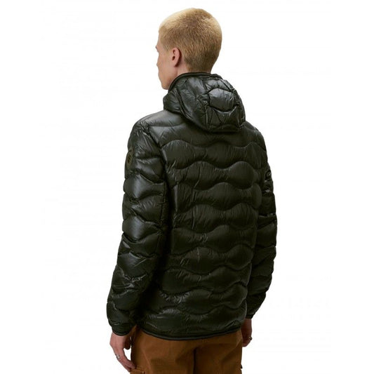 Green Nylon Men Jacket