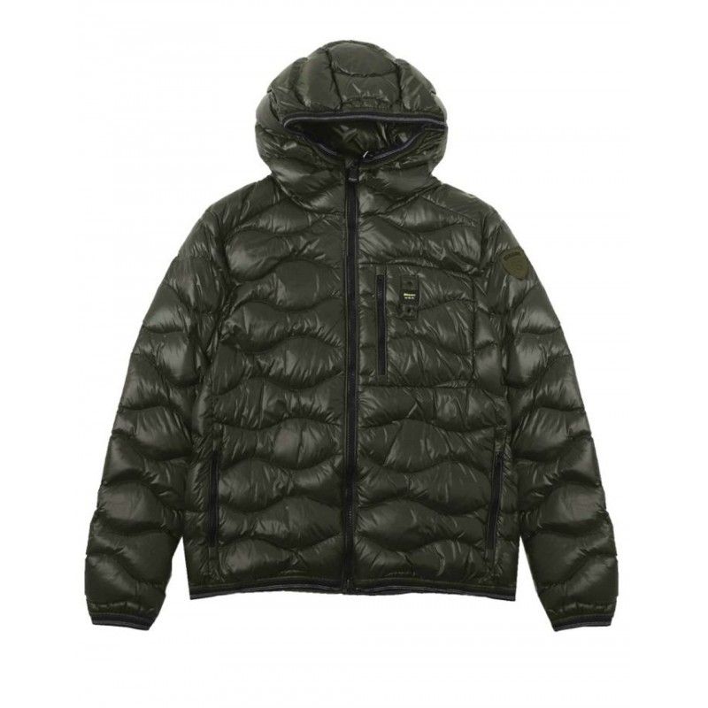 Green Nylon Men Jacket