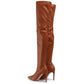 Elegant Pointed Eco-Leather Boots