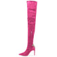 Fuchsia Calfskin Women Boot