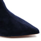 Blue Calfskin Women Boot