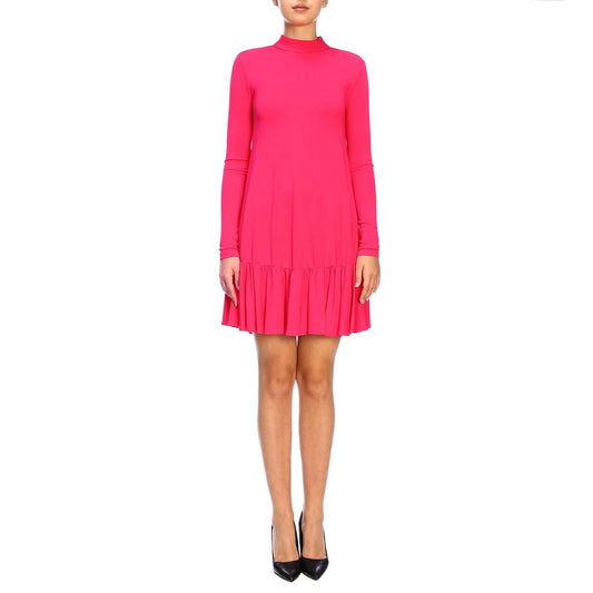 Fuchsia Viscose Women Dress