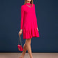 Fuchsia Viscose Women Dress
