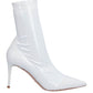 "White Leather Women Boot"