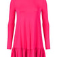 Fuchsia Viscose Women Dress