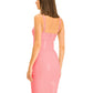 Pink Polyester Women Dress