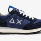 Blue Leather Men Sneaker