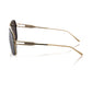 Black Metallic Fiber Men Sunglass