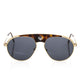 Brown Metallic Fibre Men Sunglass
