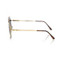 Brown Metallic Fibre Men Sunglass