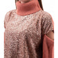 Pink Acrylic Women Sweater