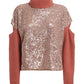Pink Acrylic Women Sweater