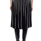Black Viscose Women Skirt