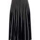 Black Viscose Women Skirt