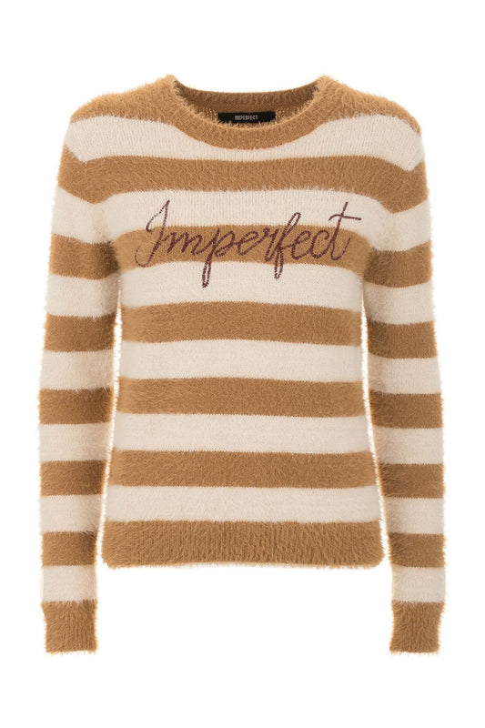Beige Polyamide Women Sweater