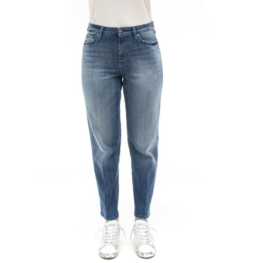 Blue Cotton Women Jeans