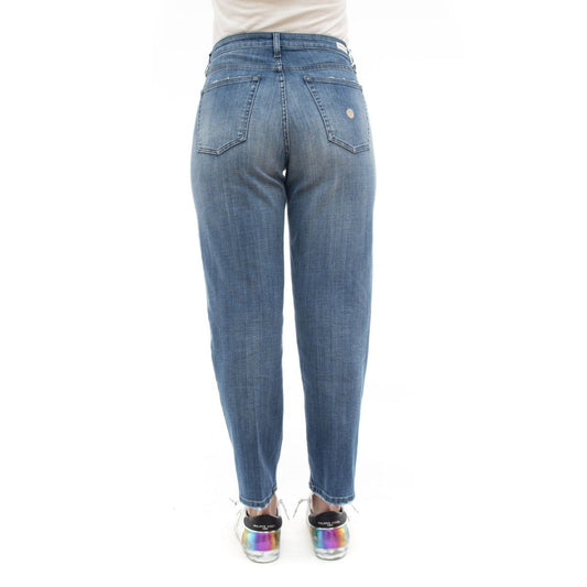 Blue Cotton Women Jeans