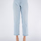 Light Blue Cotton Women's High-Waisted Jean