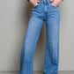 Blue Cotton Women Jeans
