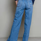 Blue Cotton Women Jeans