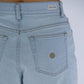 Light Blue Cotton Women's High-Waisted Jean