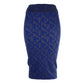 Blue Viscose Women Skirt