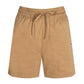 Beige Chic Logo-Embellished Shorts