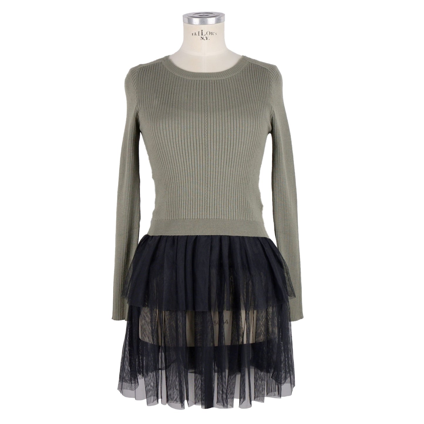 Green Viscose Women Sweater
