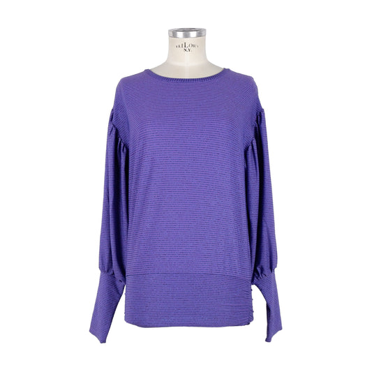 Purple Polyamide Women Cardigan