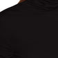 Elegant Maxi Sweater with High Collar & Ruffled Sleeves
