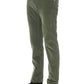 Green Cotton Men Jean