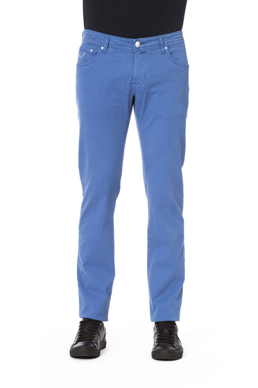 Blue Cotton Men Jeans