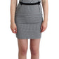 Chic Monochrome Sheath Dress with Belted Waistline