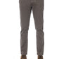 Brown Cotton Men Trouser