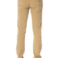 Beige Cotton Men Jeans