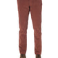 Burgundy Cotton Men Jeans
