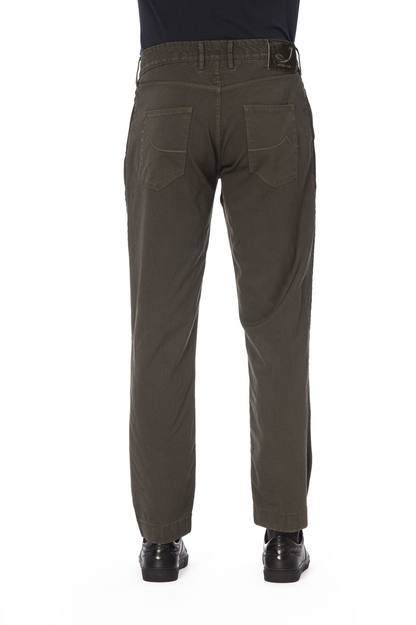 Green Elastane Men's Jean