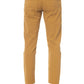 Beige Cotton Men Jean