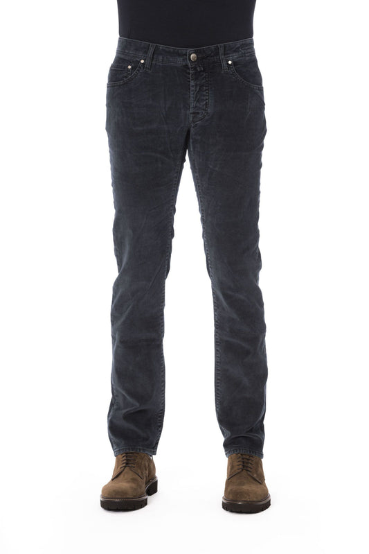 Black Cotton Men Jeans