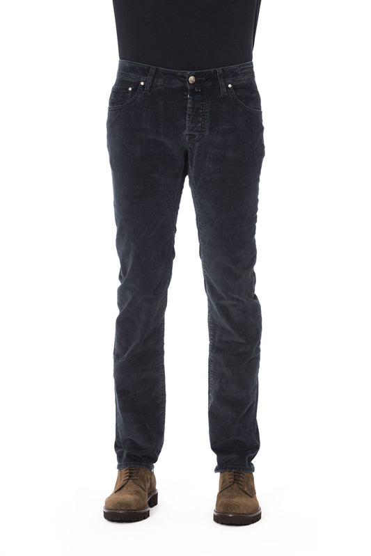 Black Cotton Men Jeans