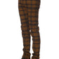 Orange Cotton Men's Jeans