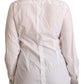 Elegant White Cotton Collared Top