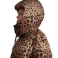 Elegant Leopard Print Long Jacket