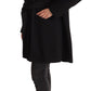 Chic Double Breasted Black Coat